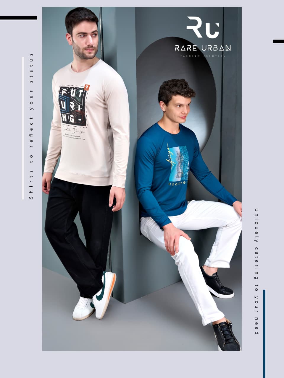 Vol 6380 Hd Print Rare Urban Tencil Lycra Mens Tshirts Wholesaler