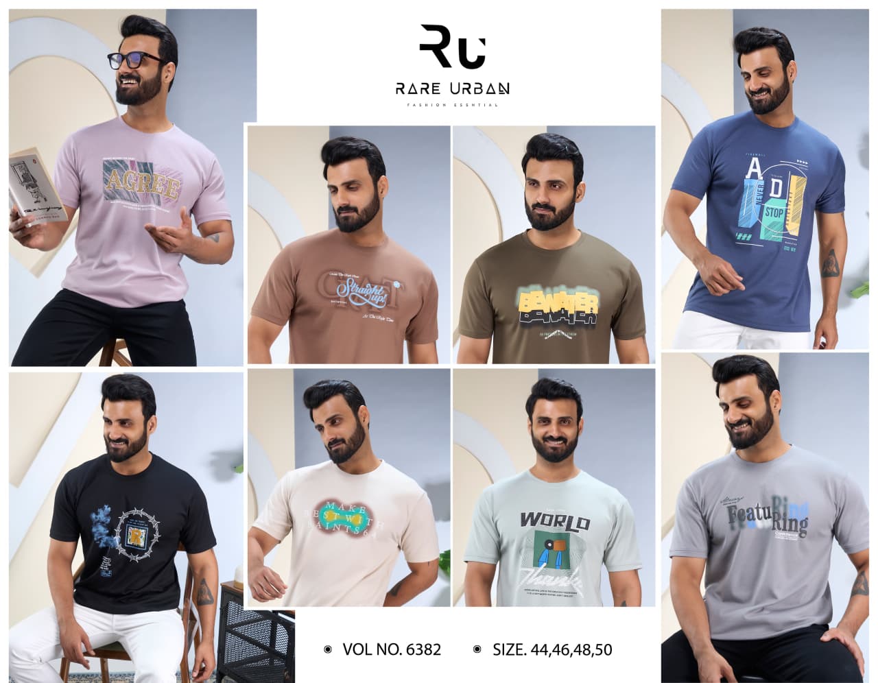 Vol 6382 Rare Urban Canvas Mens Tshirts Wholesaler