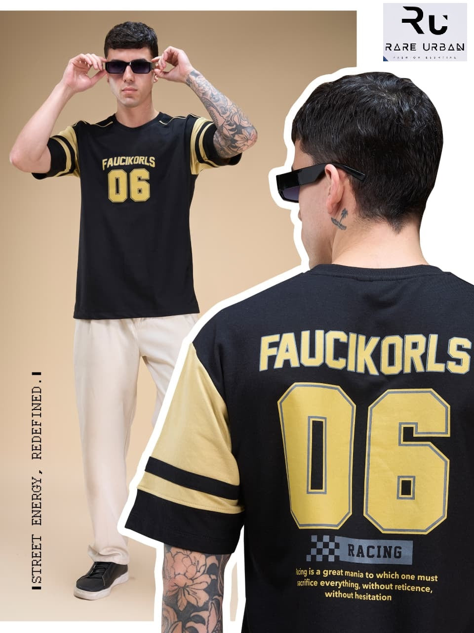 Vol 6410 Drop Shoulder Rare Urban Cotton Looper Mens Tshirts Supplier