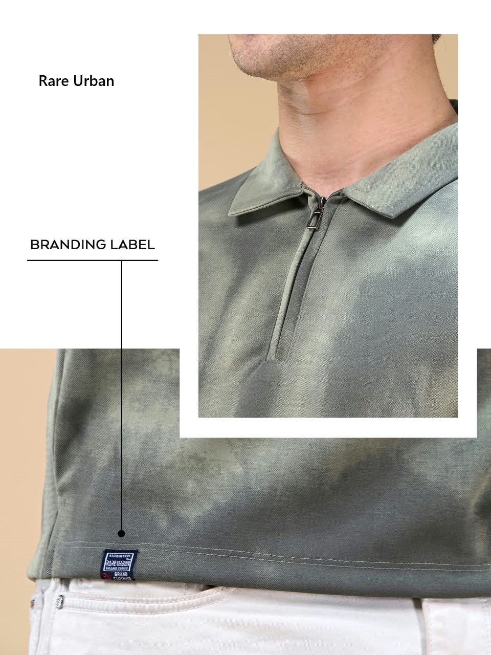 Vol 6411 Collar Zip Rare Urban Imported Mens Tshirts Exporter