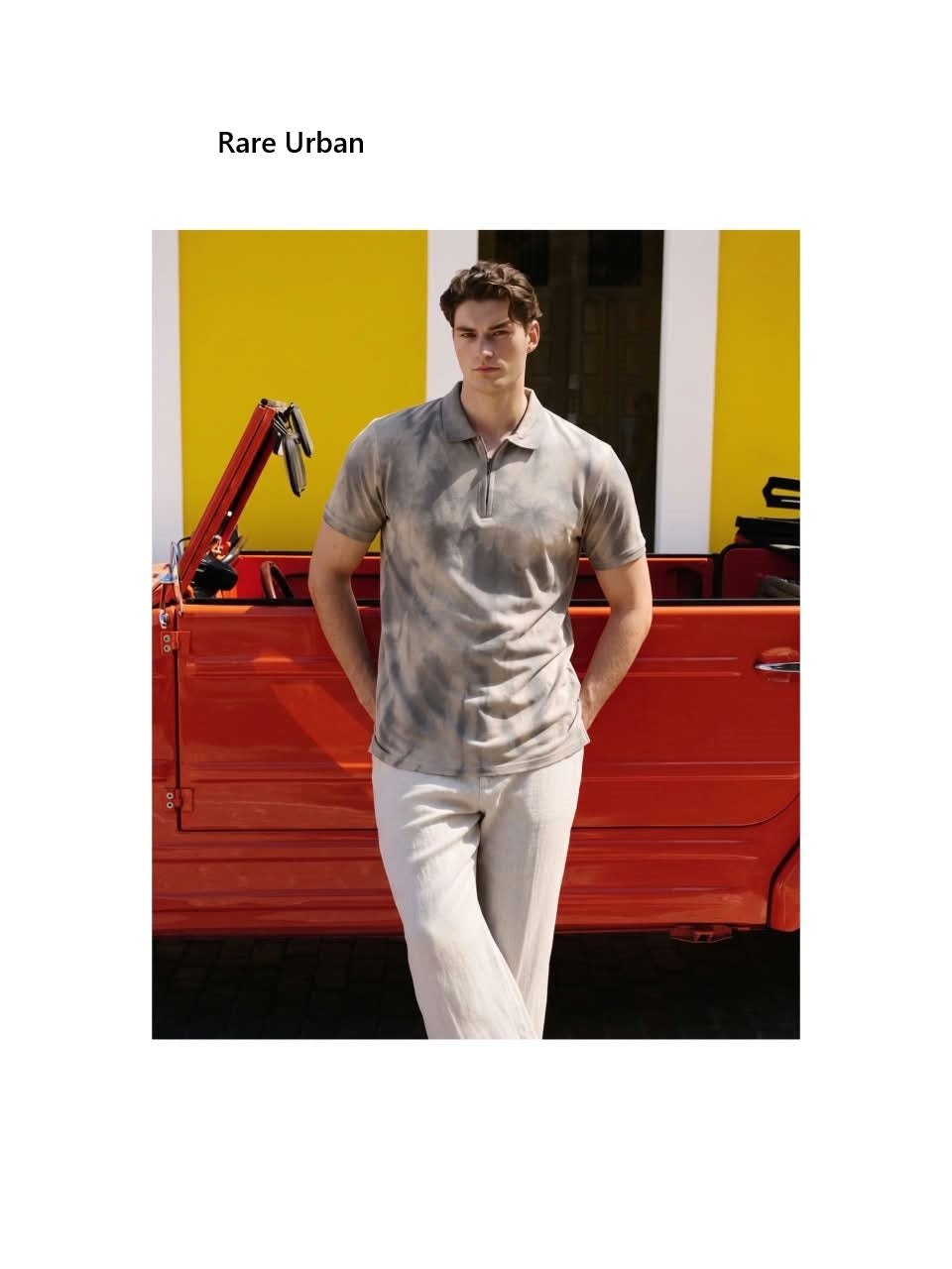 Vol 6411 Collar Zip Rare Urban Imported Mens Tshirts Exporter