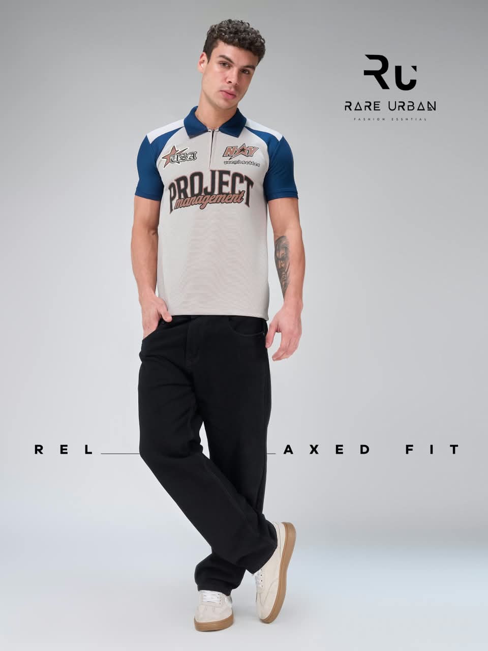 Vol 6412 Zip Collar Rare Urban Honey Comb Mens Tshirts Wholesaler