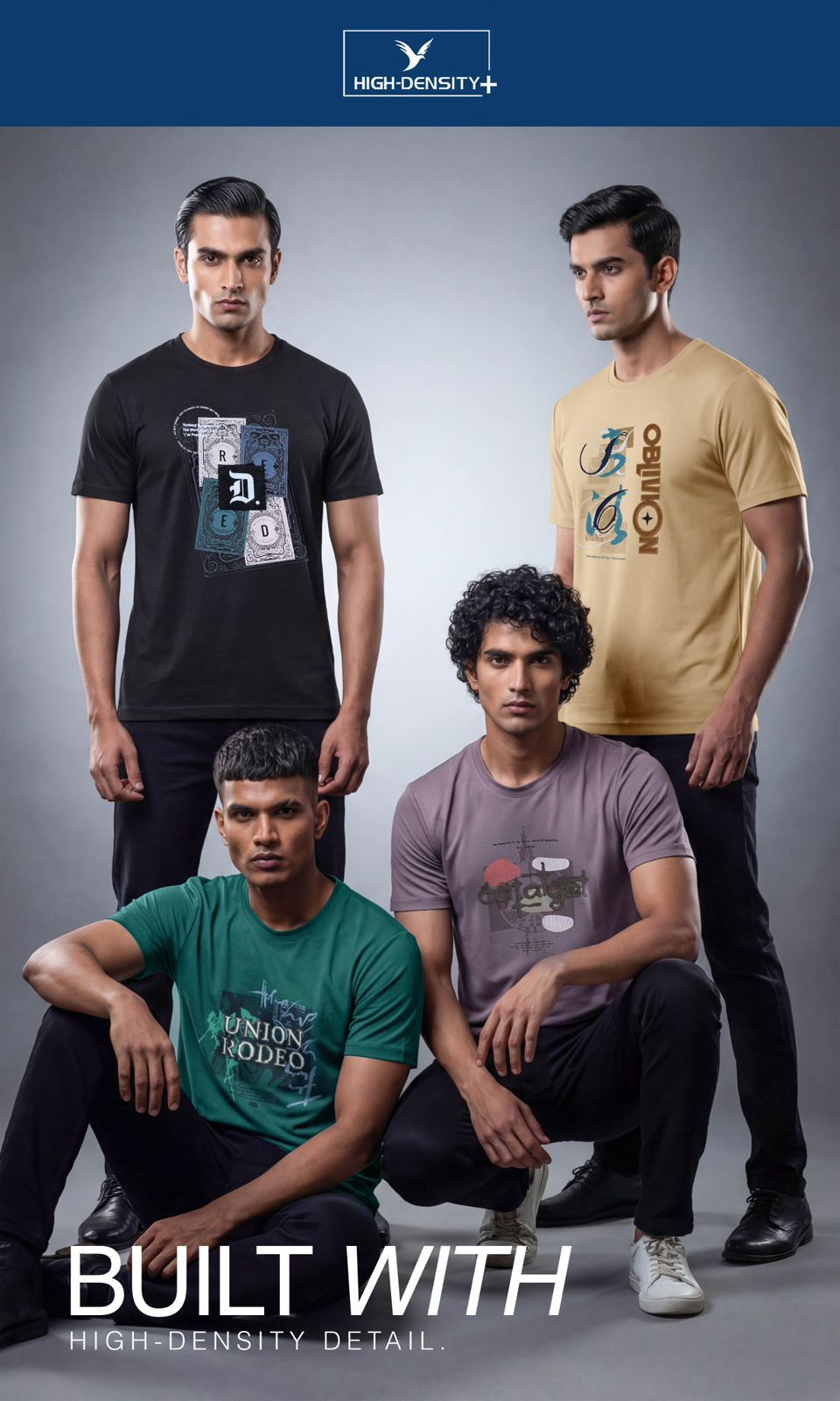 Vol 6417 To 6424 High Density Tencil Lycra Mens Tshirts Wholesaler Ahmedabad