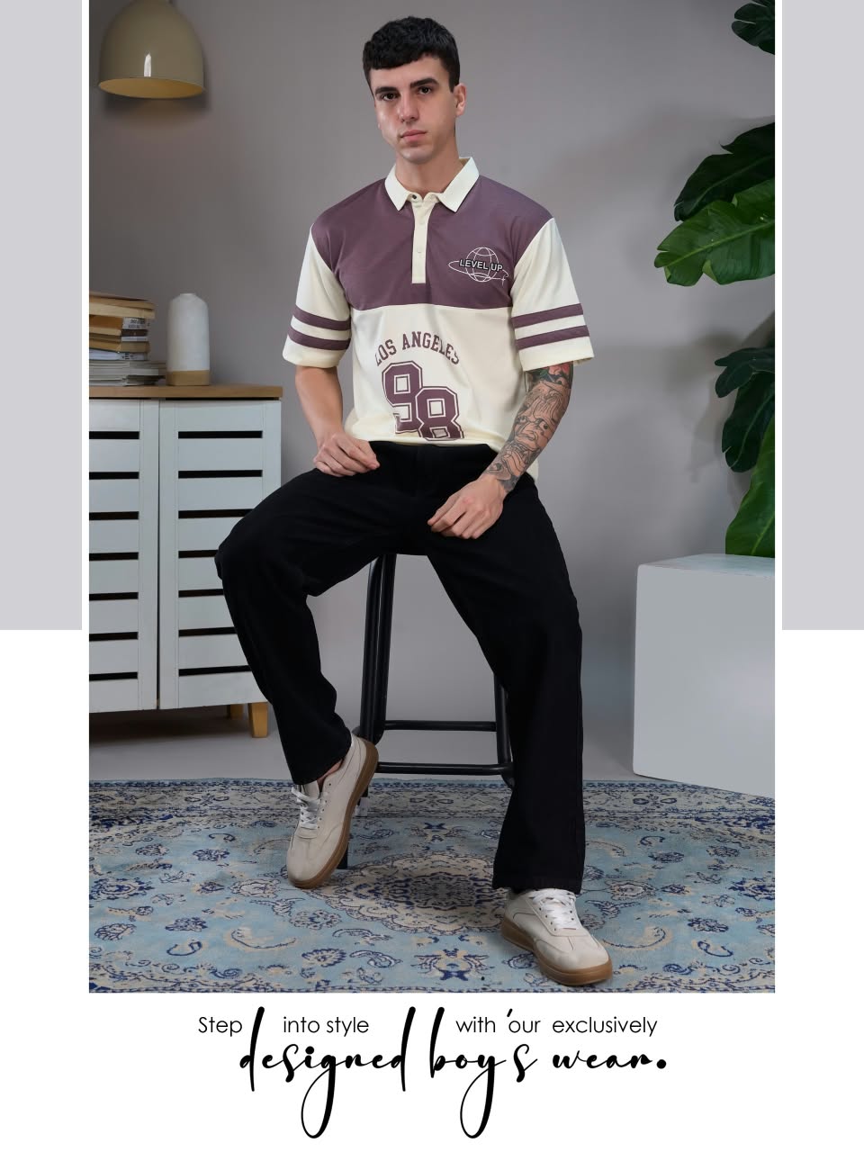 Vol 6418 Collar Style Rare Urban Fake Cotton Mens Tshirts Wholesale Price
