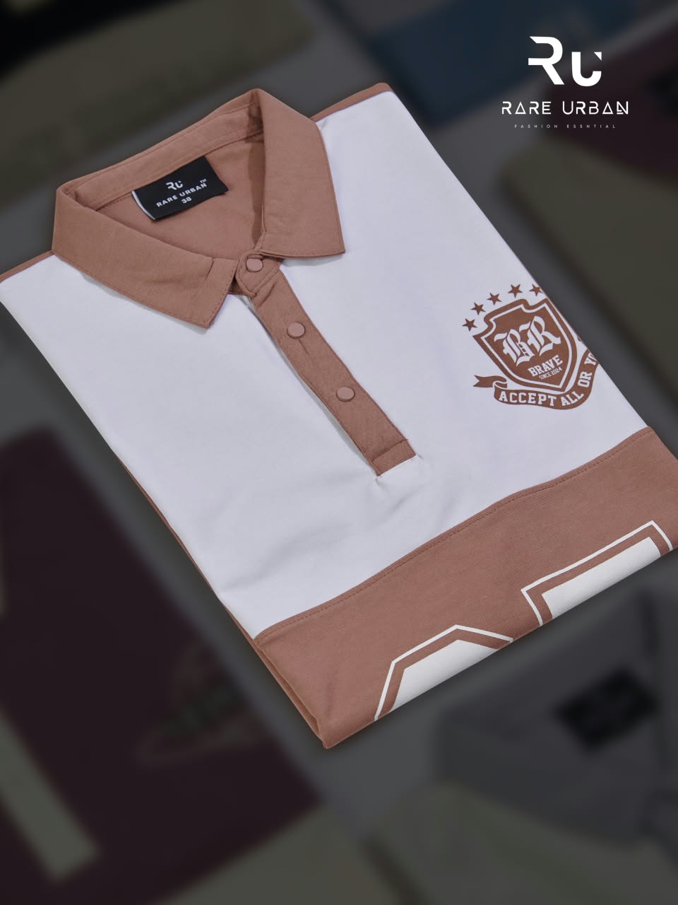 Vol 6418 Collar Style Rare Urban Fake Cotton Mens Tshirts Wholesale Price