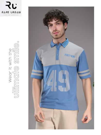 Vol 6418 Collar Style Rare Urban Fake Cotton Mens Tshirts Wholesale Price