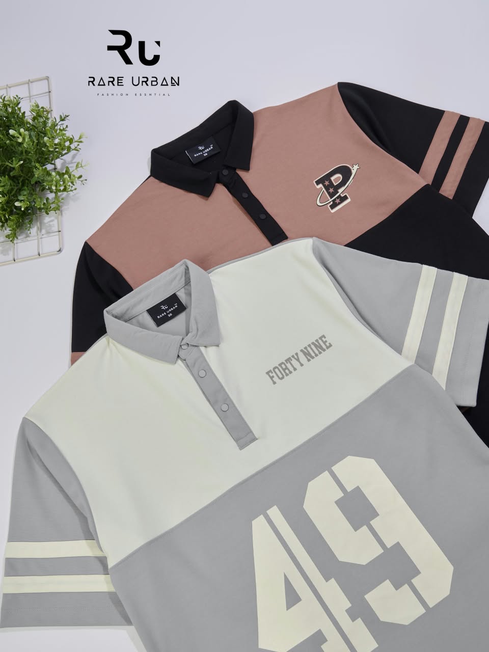 Vol 6418 Collar Style Rare Urban Fake Cotton Mens Tshirts Wholesale Price