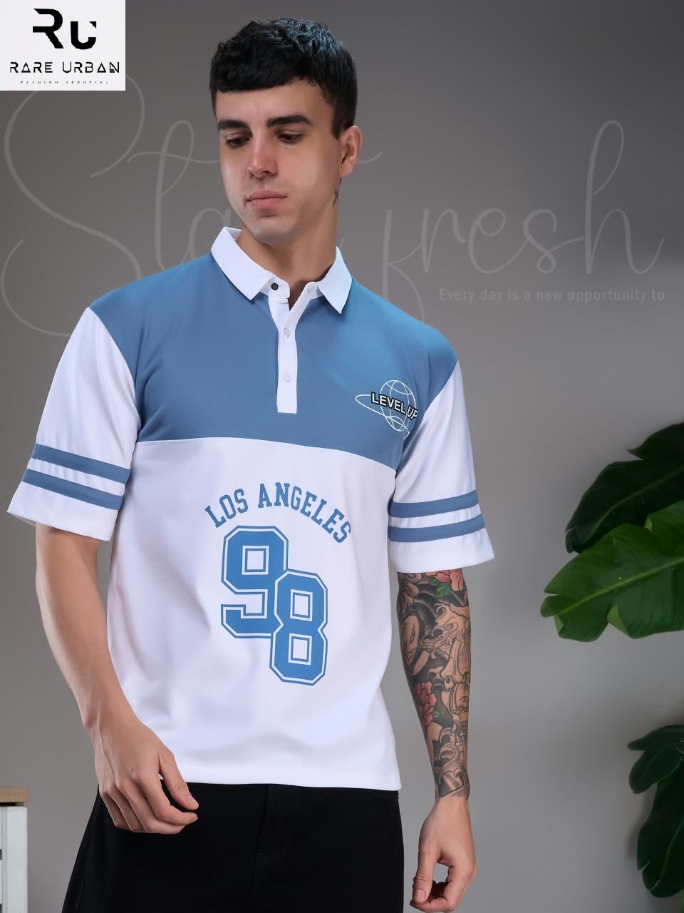 Vol 6418 Collar Style Rare Urban Fake Cotton Mens Tshirts Wholesale Price