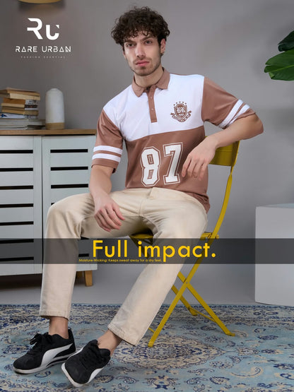 Vol 6418 Collar Style Rare Urban Fake Cotton Mens Tshirts Wholesale Price