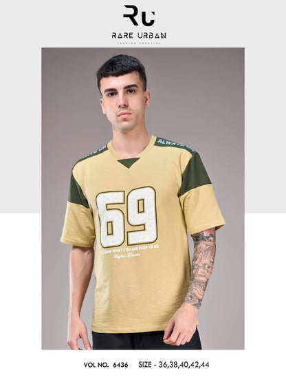 Vol 6436 Oversized Rare Urban Cotton Looper Mens Tshirts Exporter India