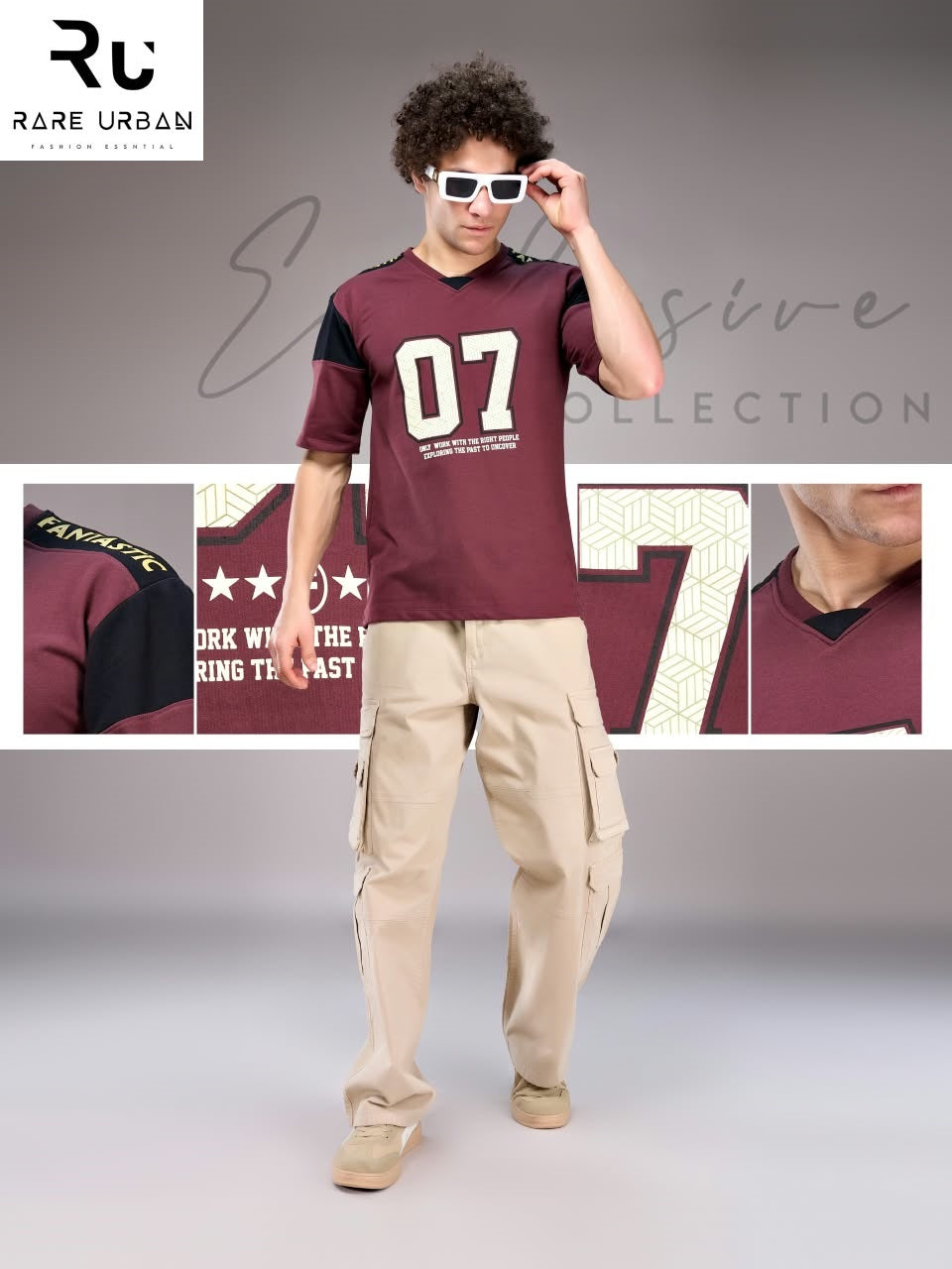 Vol 6436 Oversized Rare Urban Cotton Looper Mens Tshirts Exporter India