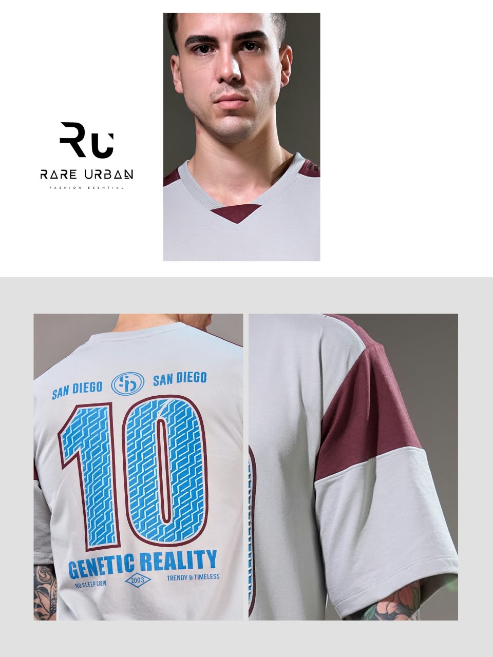 Vol 6436 Oversized Rare Urban Cotton Looper Mens Tshirts Exporter India
