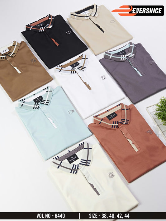 Vol 6440 Collar Style Eversince Knit Mens Tshirts Wholesale Rate