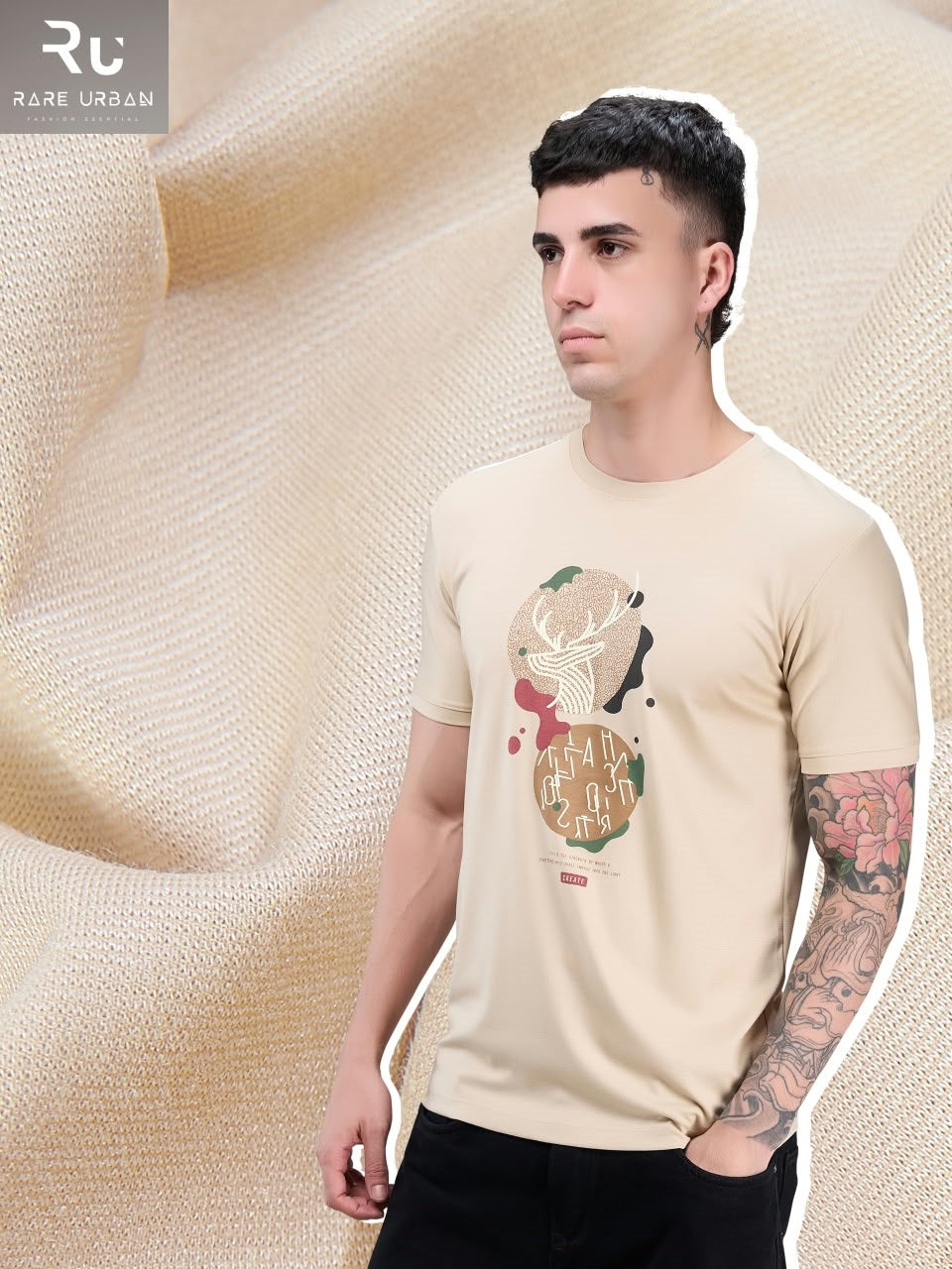 Vol 6475 Rare Urban Tencil Lycra Mens Tshirts Exporter Ahmedabad