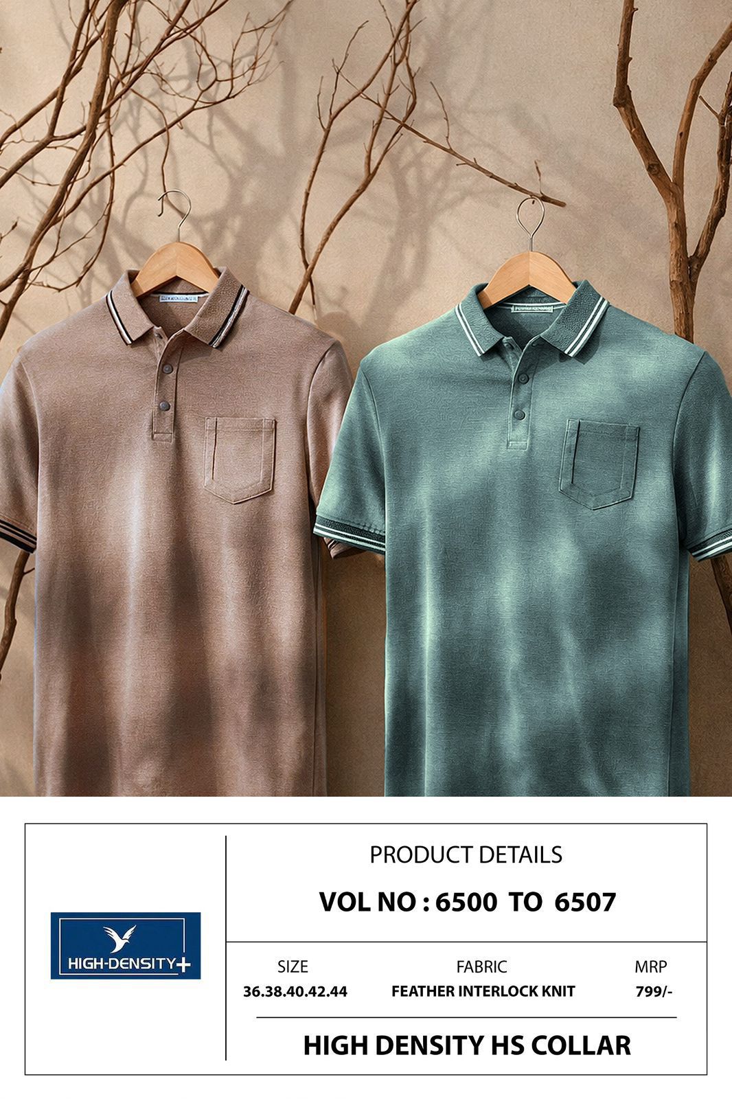 Vol 6500 To 6507 High Density Feather Knit Mens Tshirts Wholesale Price