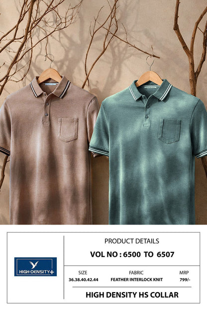 Vol 6500 To 6507 High Density Feather Knit Mens Tshirts Wholesale Price