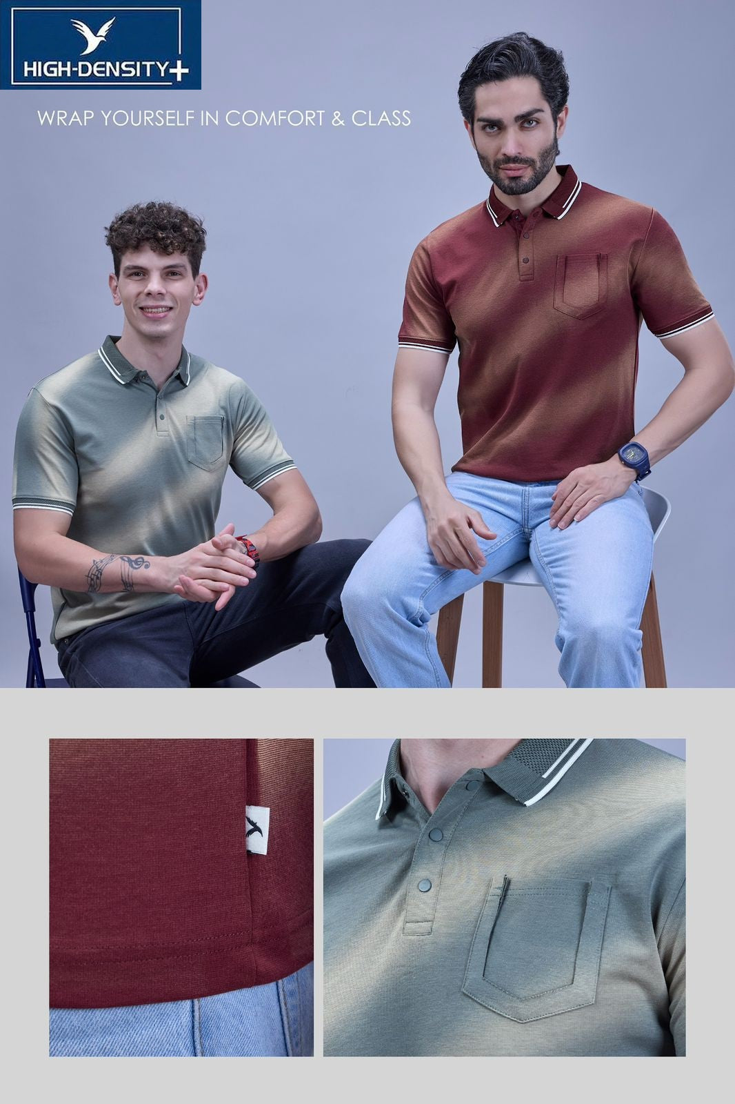 Vol 6500 To 6507 High Density Feather Knit Mens Tshirts Wholesale Price