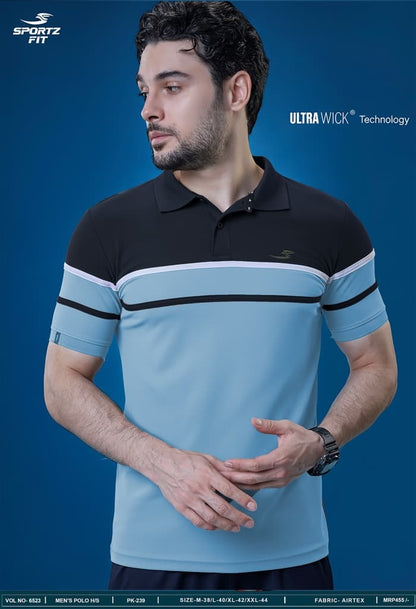 Vol 6523 Pk 239 Sportz Fit Airtex Mens Tshirts Wholesale Price