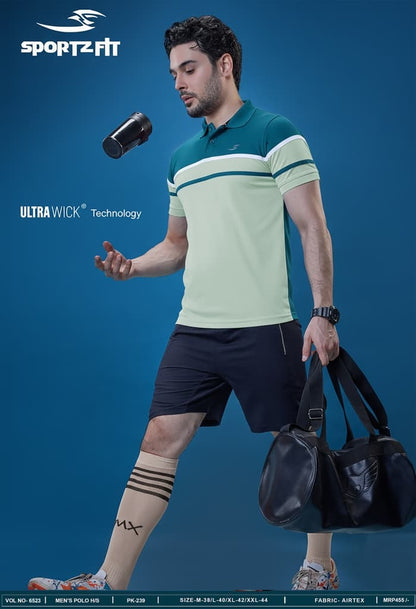 Vol 6523 Pk 239 Sportz Fit Airtex Mens Tshirts Wholesale Price