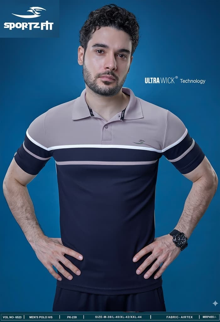 Vol 6523 Pk 239 Sportz Fit Airtex Mens Tshirts Wholesale Price