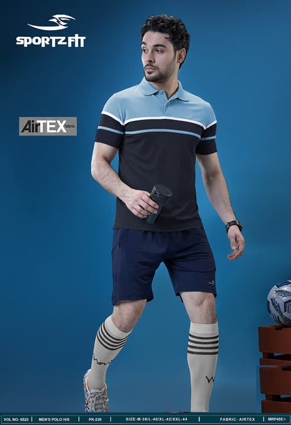 Vol 6523 Pk 239 Sportz Fit Airtex Mens Tshirts Wholesale Price
