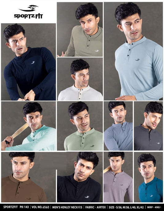 Vol 6560 Pk 143 Sportz Fit Airtex Mens Tshirts Wholesaler