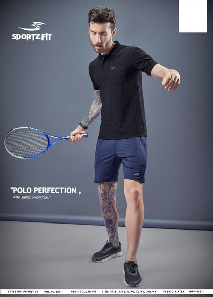 Vol 6611 Pk 125 Sportz Fit Airtex Mens Tshirts Wholesale