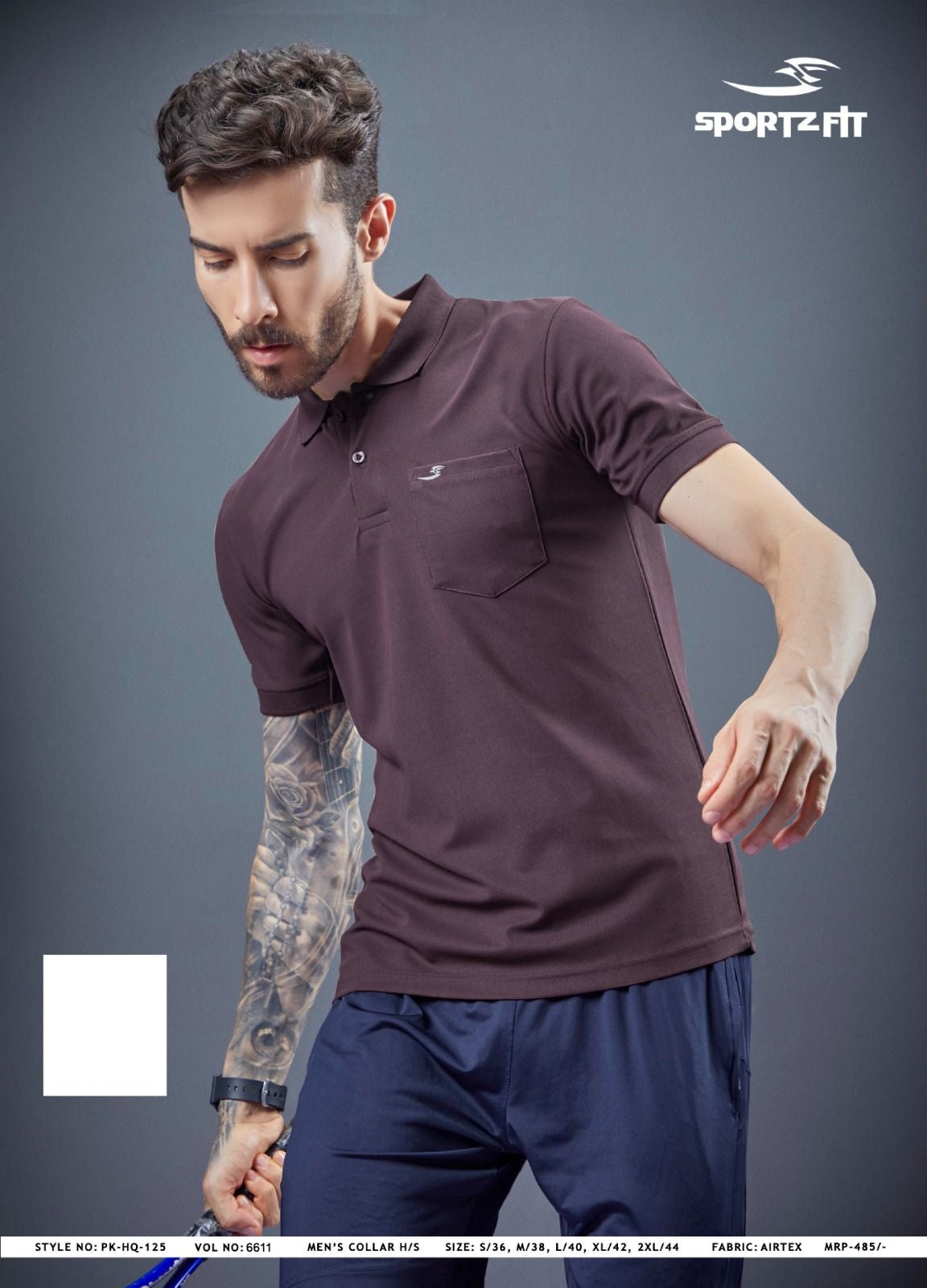 Vol 6611 Pk 125 Sportz Fit Airtex Mens Tshirts Wholesale