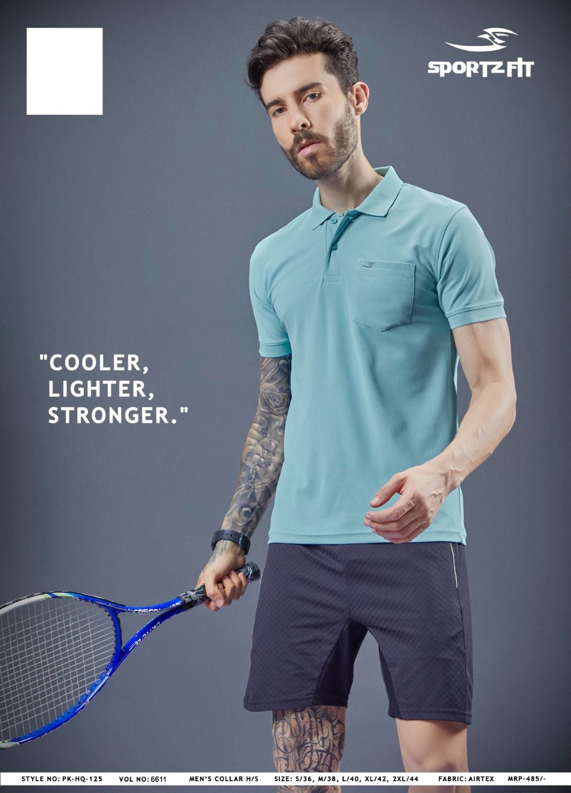 Vol 6611 Pk 125 Sportz Fit Airtex Mens Tshirts Wholesale