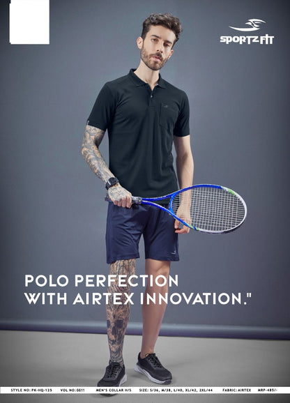 Vol 6611 Pk 125 Sportz Fit Airtex Mens Tshirts Wholesale