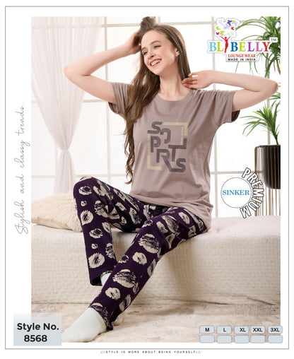Vol 661 Belly Sinker Pyjama Night Suits Supplier India