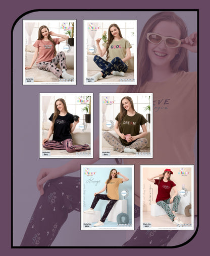 Vol 662 Belly Sinker Pyjama Night Suits Supplier India