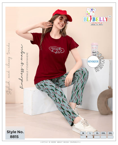 Vol 662 Belly Sinker Pyjama Night Suits Supplier India