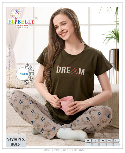 Vol 662 Belly Sinker Pyjama Night Suits Supplier India