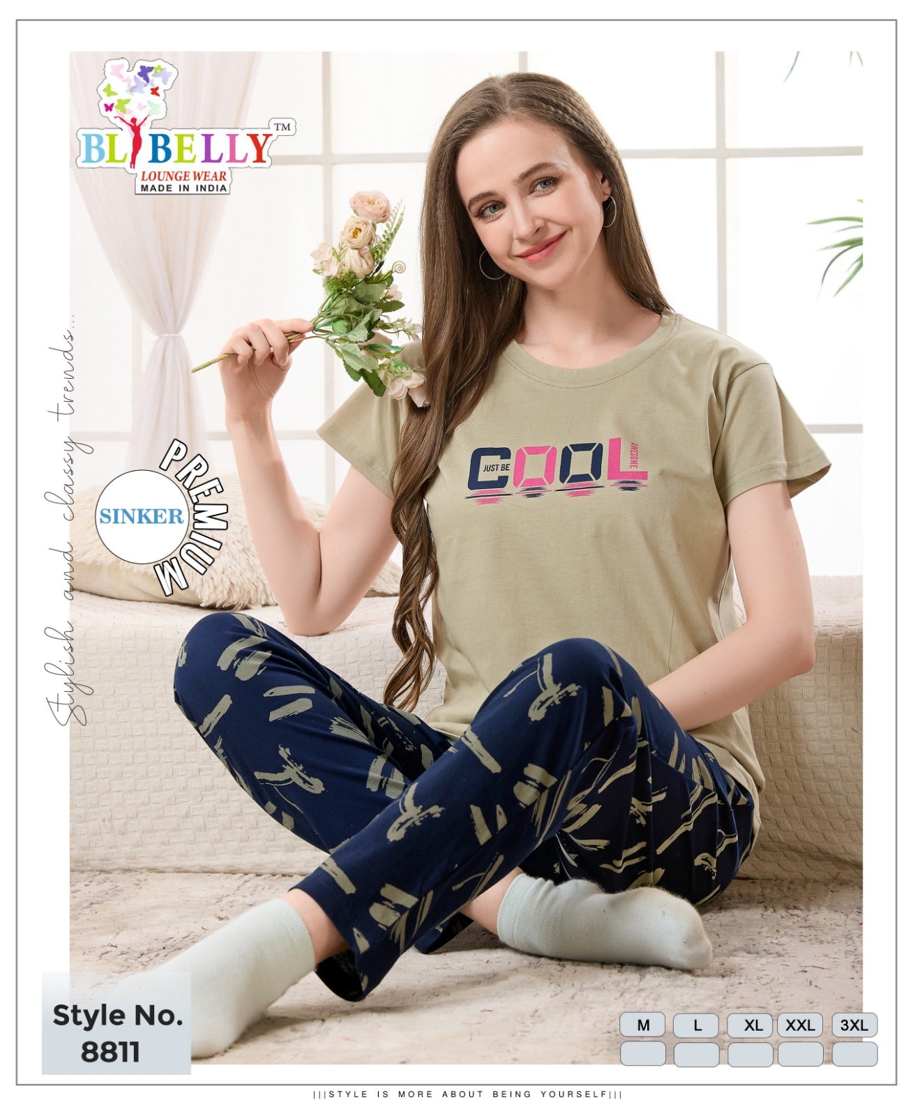 Vol 662 Belly Sinker Pyjama Night Suits Supplier India