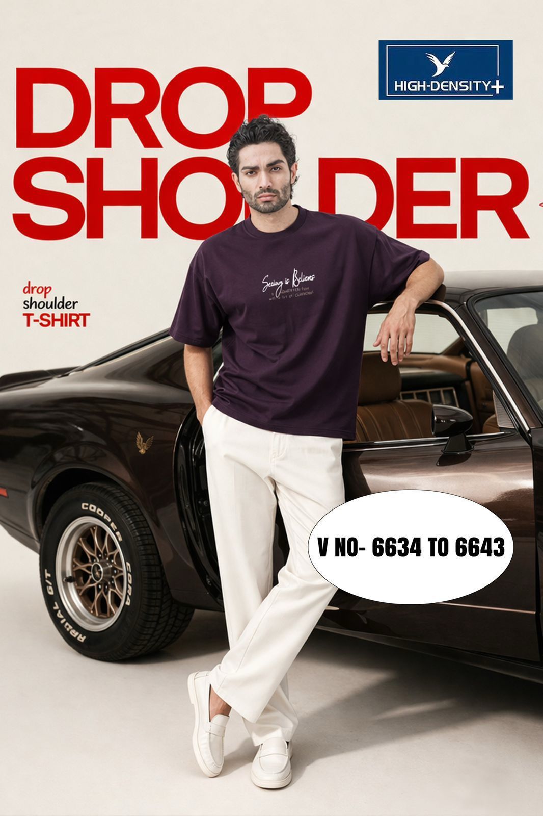 Vol 6634 To 6643 High Density Bio Cotton Mens Tshirts Manufacturer