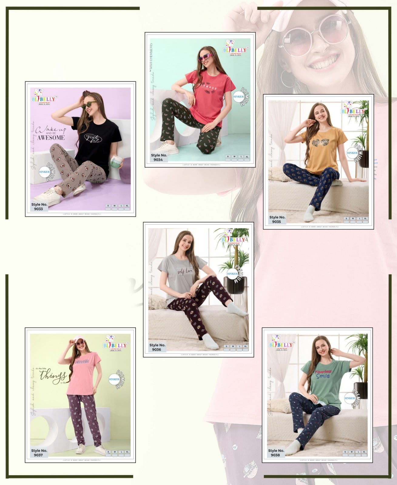 Vol 663 Belly Sinker Pyjama Night Suits Wholesaler