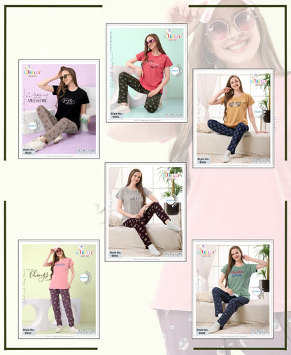 Vol 663 Belly Sinker Pyjama Night Suits Wholesaler