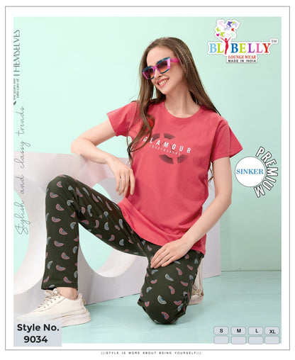 Vol 663 Belly Sinker Pyjama Night Suits Wholesaler