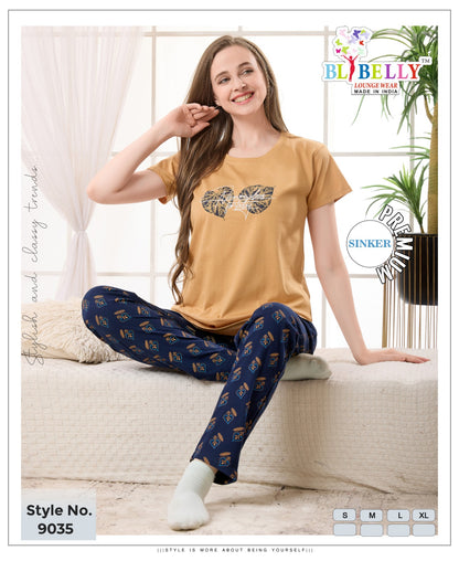 Vol 663 Belly Sinker Pyjama Night Suits Wholesaler