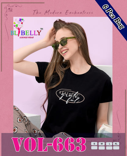 Vol 663 Belly Sinker Pyjama Night Suits Wholesaler