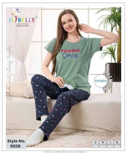 Vol 663 Belly Sinker Pyjama Night Suits Wholesaler