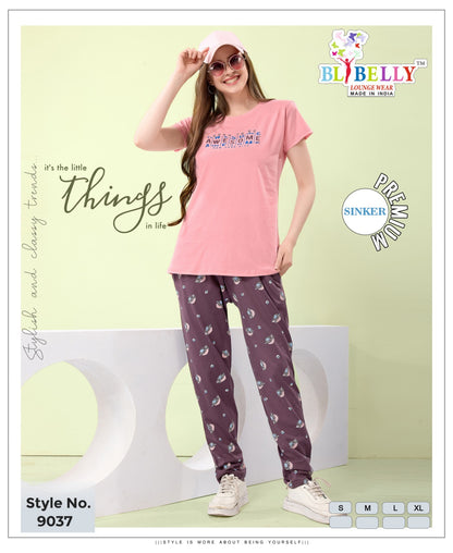 Vol 663 Belly Sinker Pyjama Night Suits Wholesaler