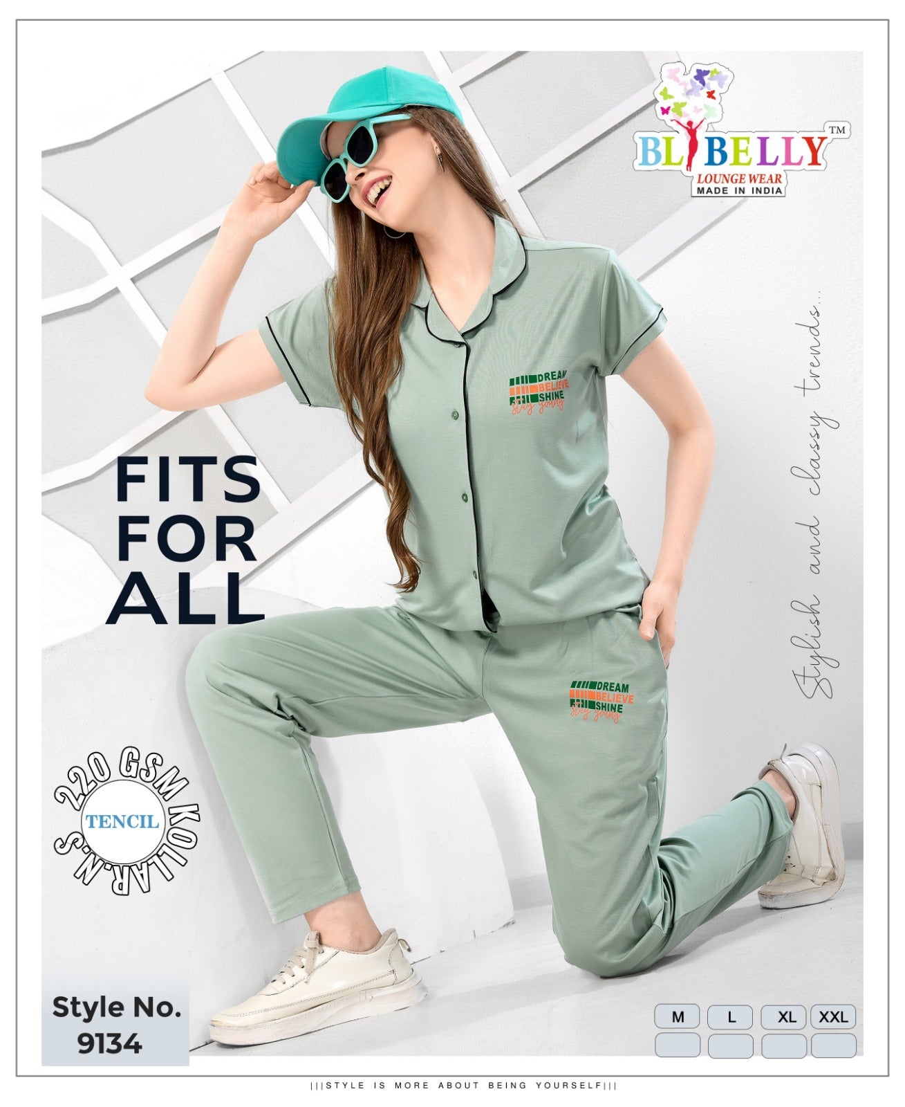 Vol 664 Belly Tencil Collar Night Suits Exporter India