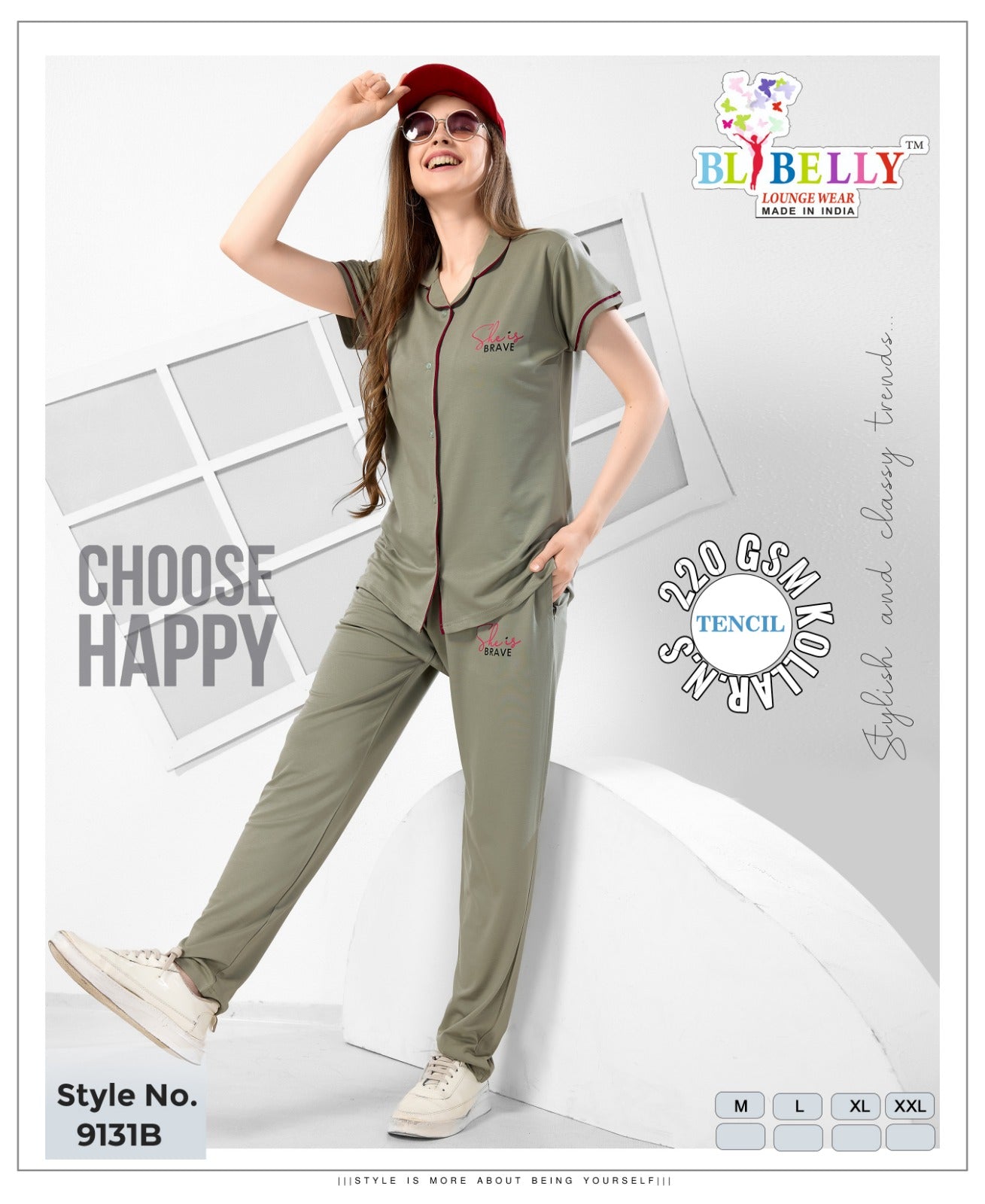 Vol 664 Belly Tencil Collar Night Suits Exporter India