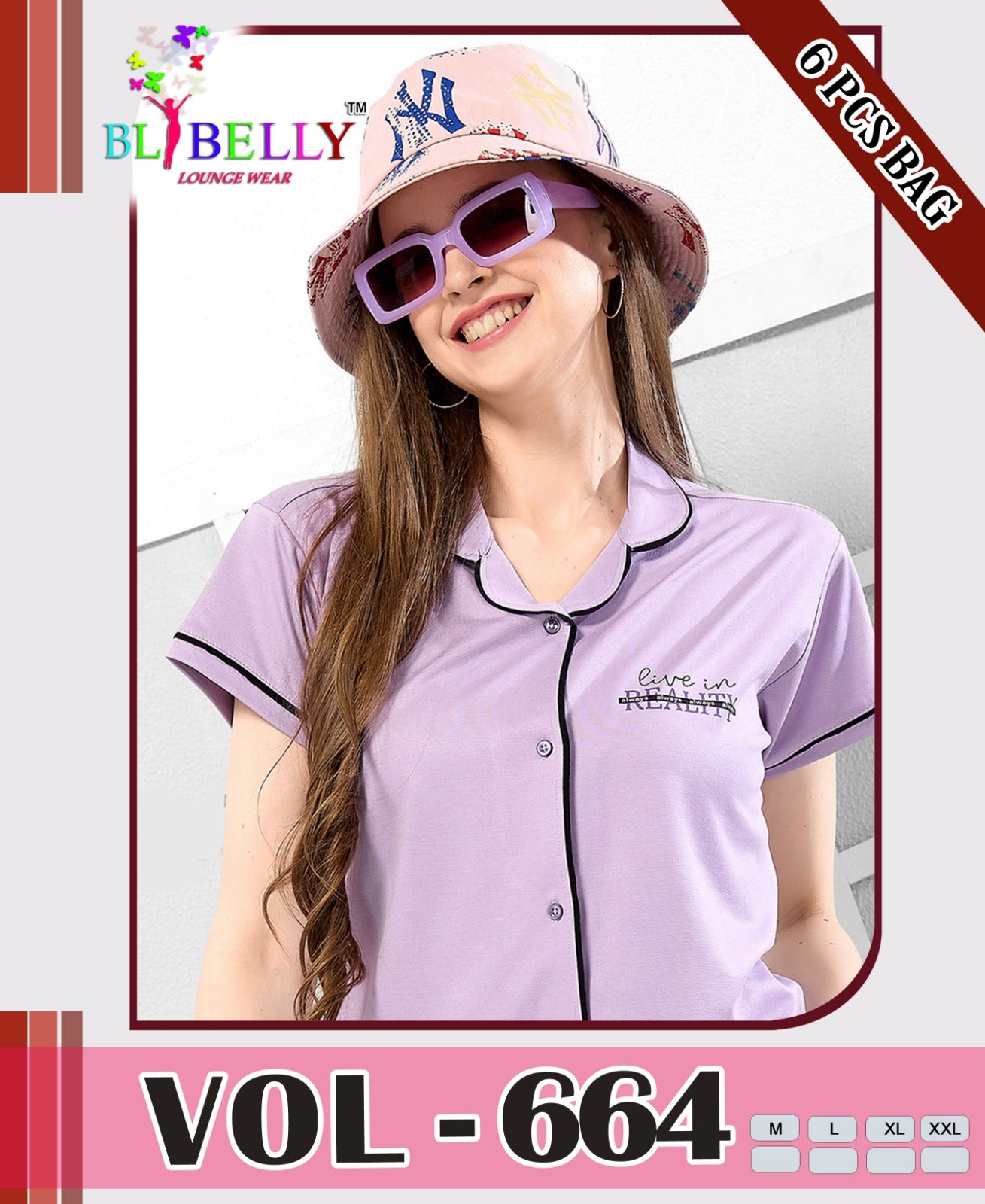 Vol 664 Belly Tencil Collar Night Suits Exporter India