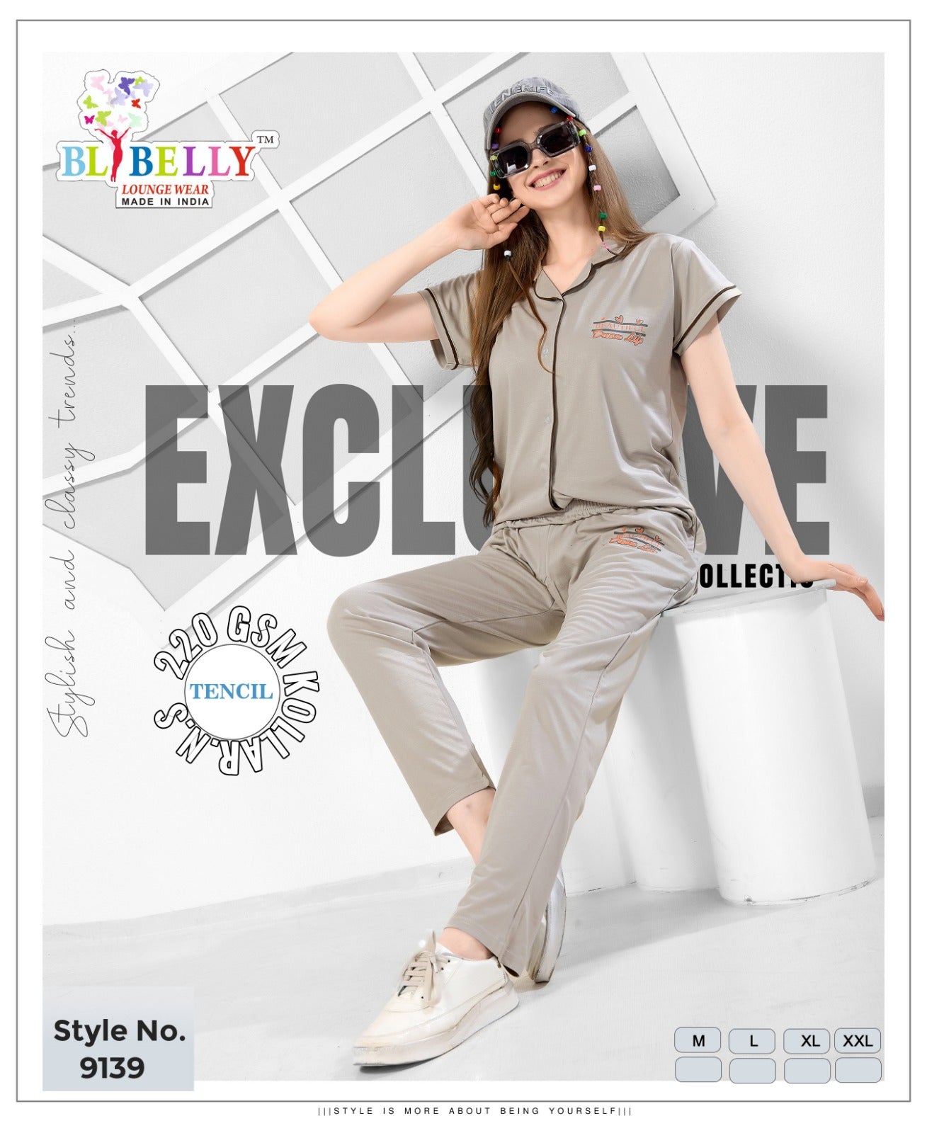 Vol 664 Belly Tencil Collar Night Suits Exporter India
