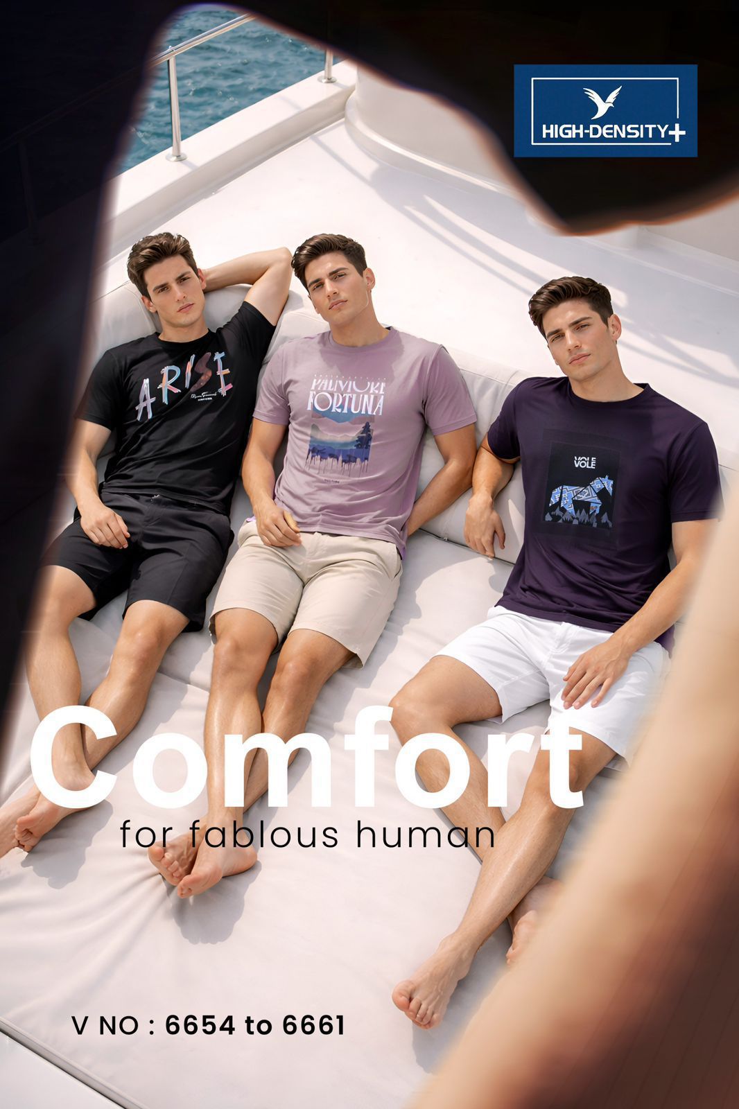 Vol 6654 To 6661 High Density Tencil Lycra Mens Tshirts Supplier Ahmedabad