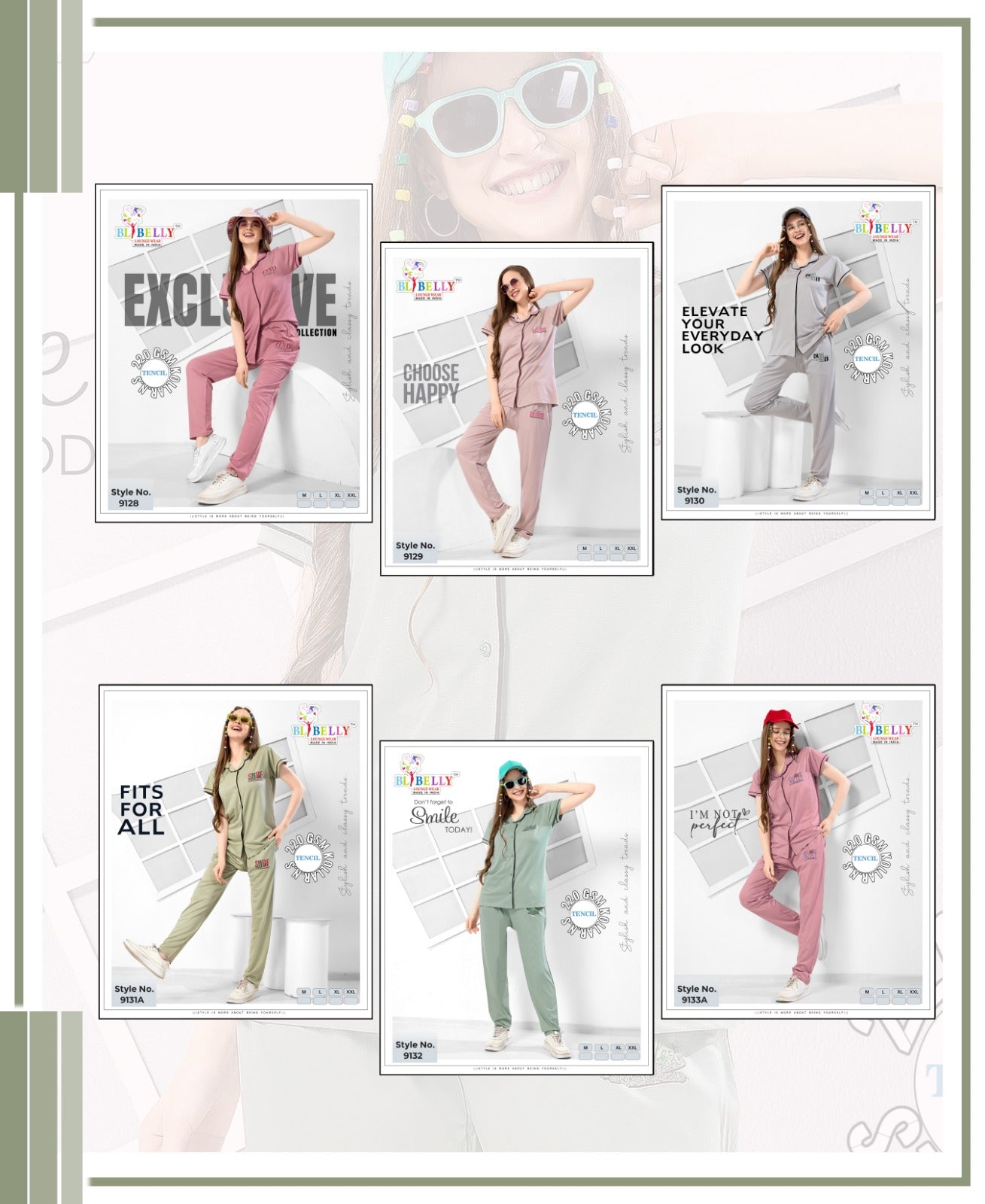 Vol 665 Belly Tencil Collar Night Suits Wholesaler India