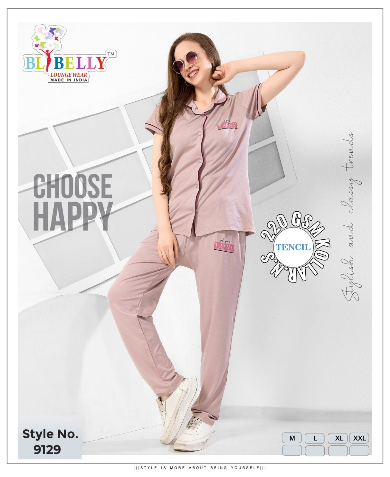 Vol 665 Belly Tencil Collar Night Suits Wholesaler India